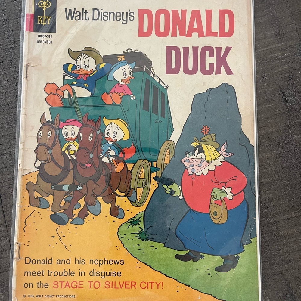 Donald Duck Comic Book - Stage to Silver
